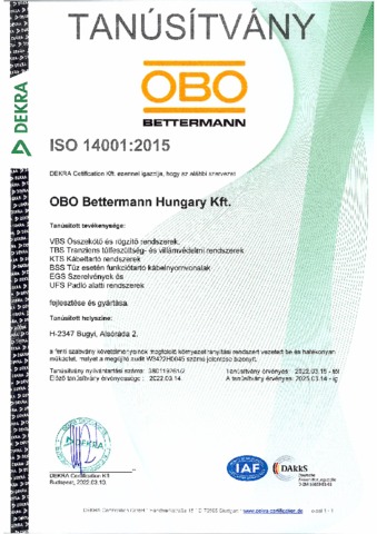 DIN EN ISO 14001 - Ungarisch