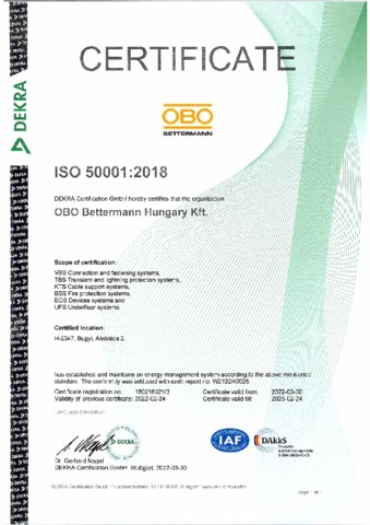 DIN EN ISO 50001 -  Englisch