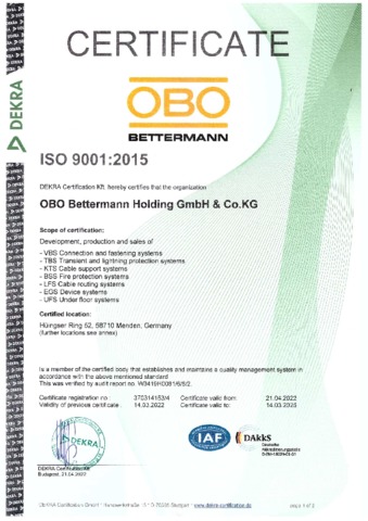 DIN EN ISO 9001 - englisch