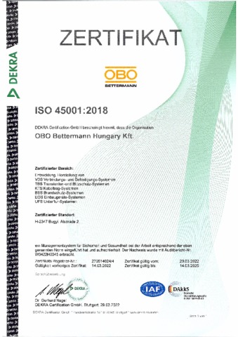 DIN EN ISO 45001 - Deutsch