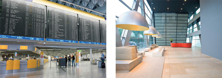Einsatzbereiche der Schwerlastsysteme im Flughafen oder Büro