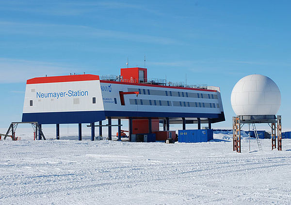 Die Neumayer-Station III in der Antarktis