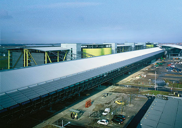 Flughafengebäude in Leipzig