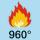 flammwidrig 960°C