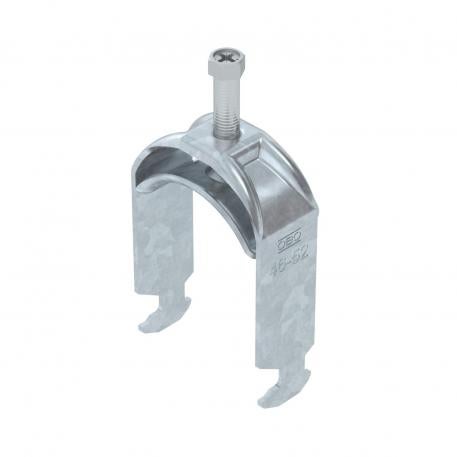 Bügelschelle 2056 H-Fuß, 1-fach, Metalldruckwanne, FT 46 | 52 | 5  