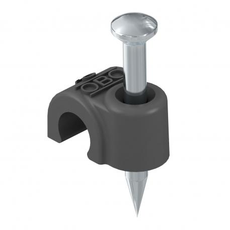ISO-Nagel-Clip Typ 2007, schwarz 25 | 7 | 2,0x25 | tiefschwarz; RAL 9005