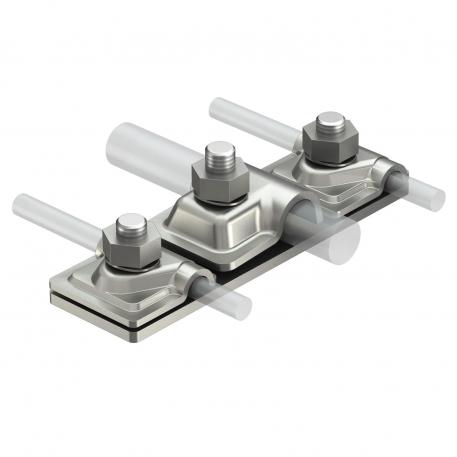 Anschlussplatte für zwei isCon®-Leitungen Rd 8-10 x Rd 16