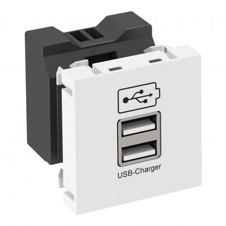 USB-Ladegerät reinweiß; RAL 9010