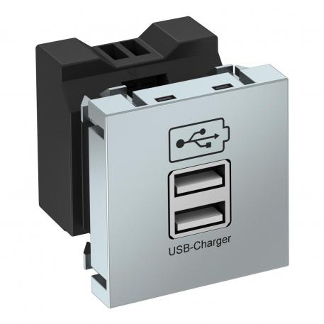 USB-Ladegerät alu lackiert