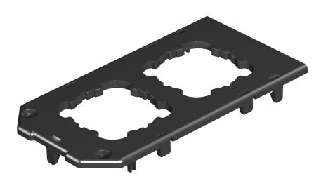 Abdeckplatte für Gerätebecher GB3, runde Einbauöffnung für EK-Gerät