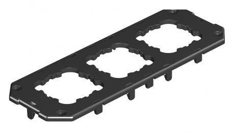 Abdeckplatte für Gerätebecher GB3, runde Einbauöffnung für EK-Gerät 