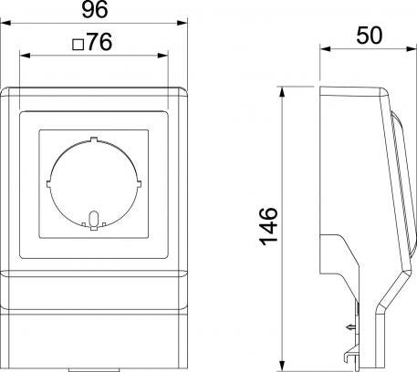 Geräteträger SL ETler5070 reinweiß; RAL 9010 | OBO 