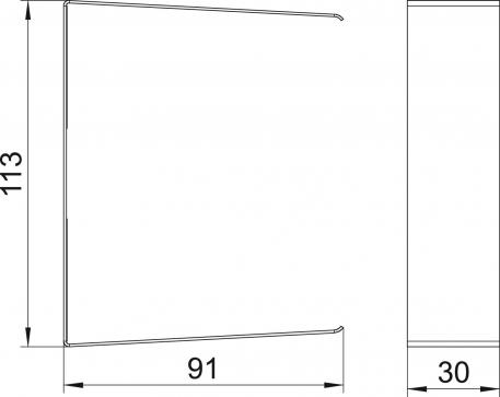 Stoßstellenabdeckung, Kanalhöhe 90 mm | OBO
