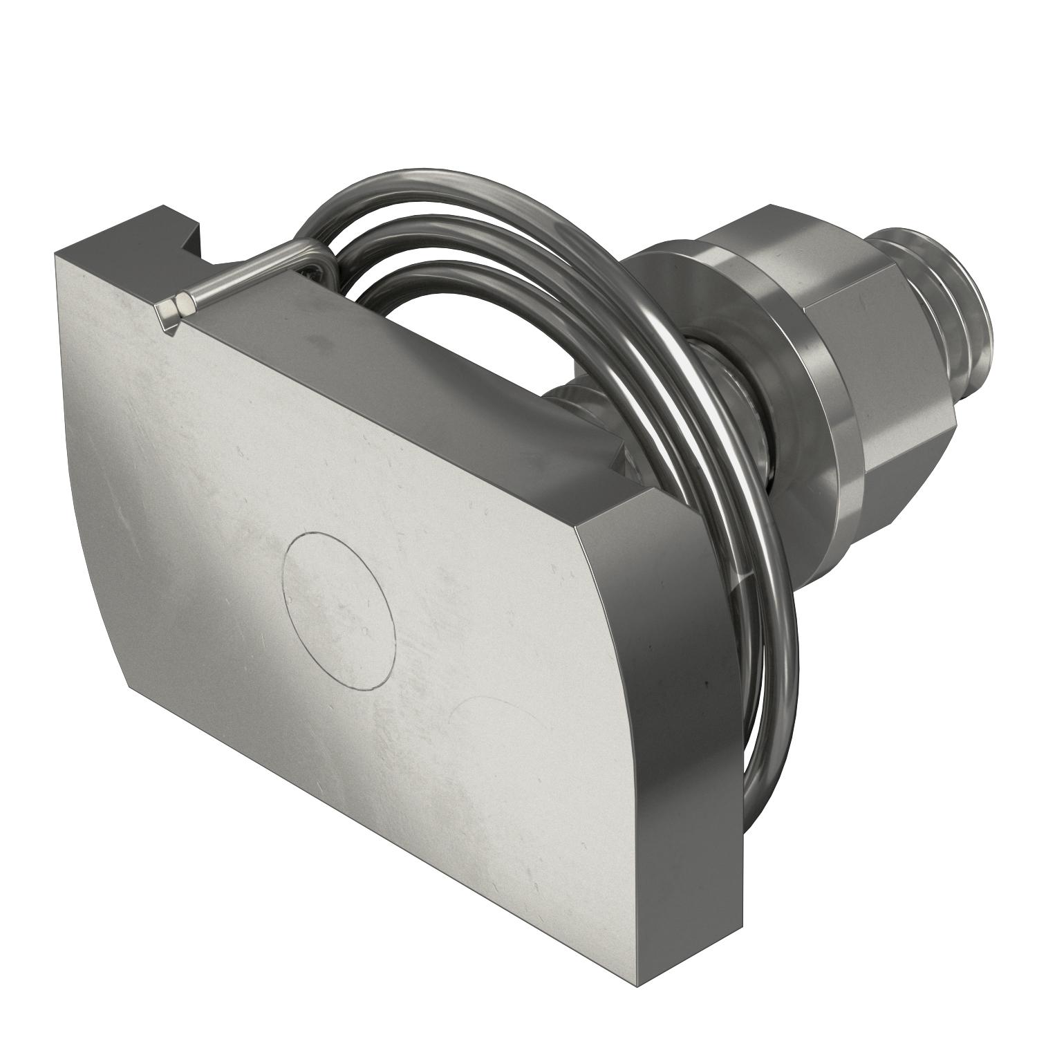 Hammerkopfschraube mit Feder A4 34,5 | 20 | 6 | M 8 x 30 | OBO