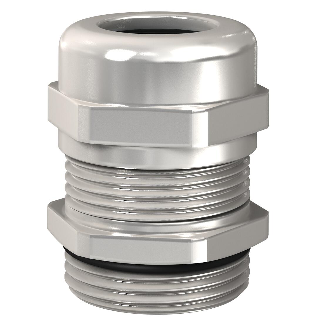 Hutmutterkabelverschraubung, EMV-Federkontakt, metrisches Gewinde  