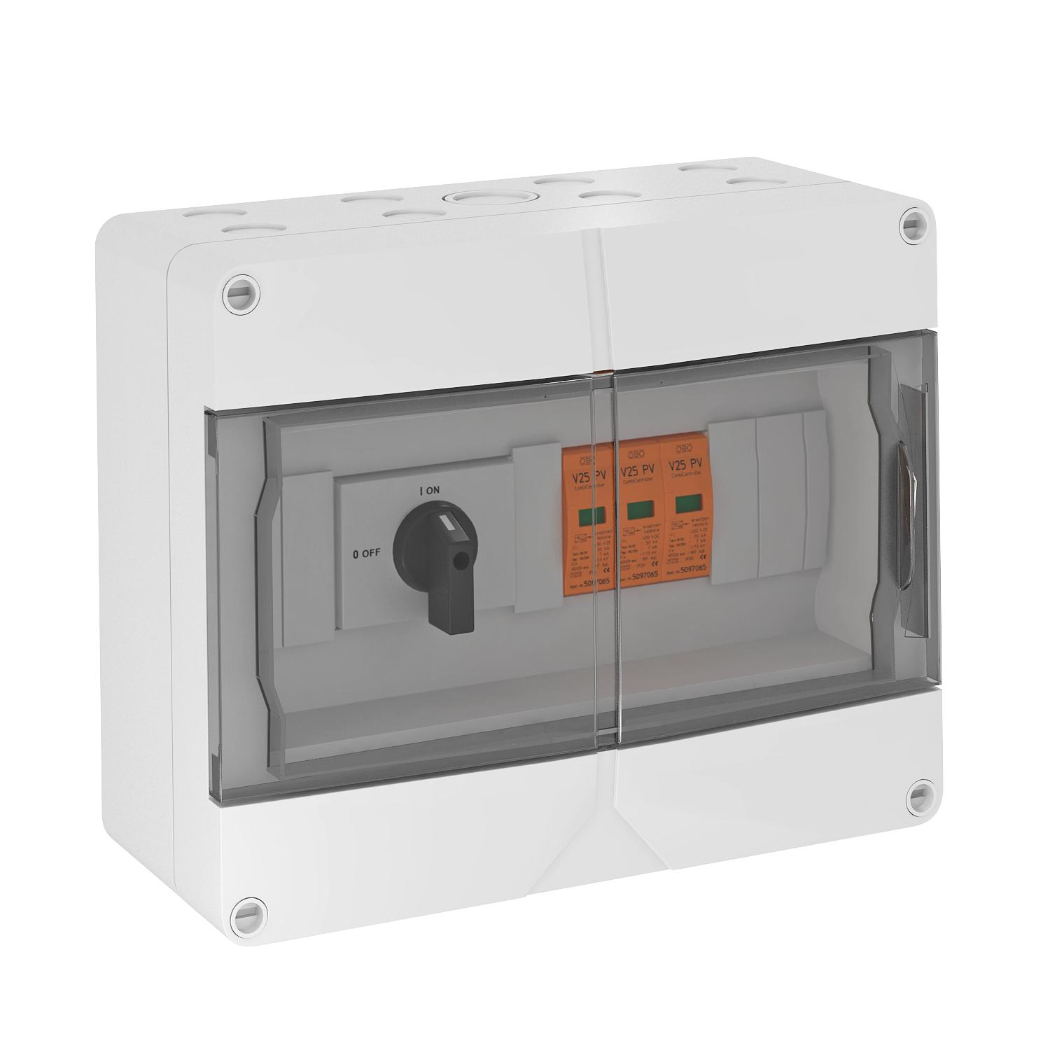 PV-Systemlösung Typ 1+2 bis 900 V DC mit Trennschalter (32 A)