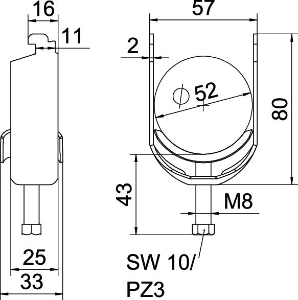 OBO BETTERMANN 1175122 2056U 12 FT Bügelschelle 1fach Kunststoffdruckwanne  Spannbereich 8-12 mm online kaufen im Voltus Elektro Shop