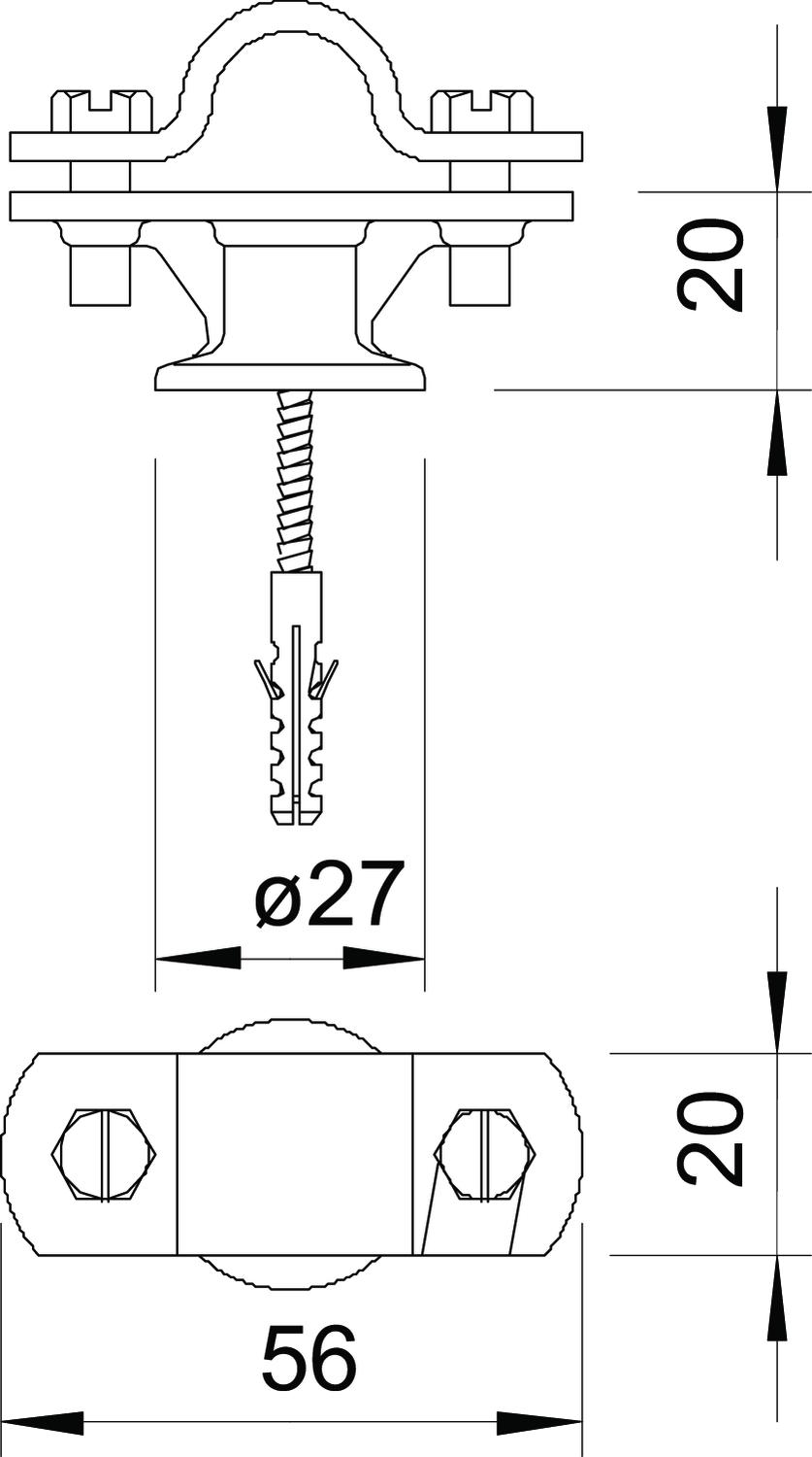 Schraube Halterung Stabilisator M10x20