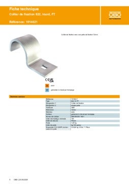 Index Fixing Befestigungsschelle ABPU022, Verzinkt, 22 Mm Tief – 100 Stück Für Rohre & Kabel