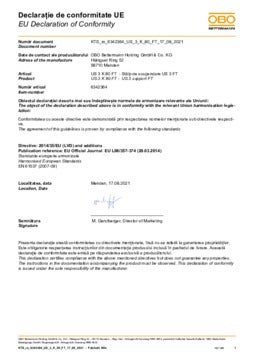 Niedax Hängestiel, U-Profil, 50x22x1200mm feuerverzinkt (HUF50/1200
